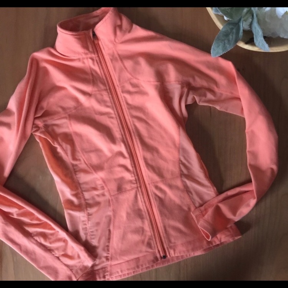 Coral Lululemon Zip Up Jacket size 4
